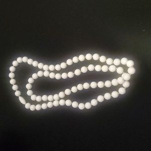 Vintage White Beaded Necklace